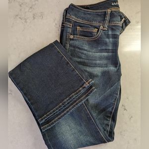 American Eagle low rise kick boot denim